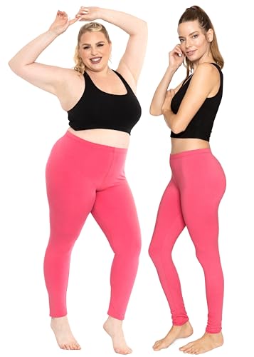 Image of STRETCH IS COMFORT Cotton Capri Leggings, Knee Length Pants, Plus Size | Soft pull-on comfort, lightweight summer feel, ankle option, casual layering, cotton leggings, black capris, under dresses