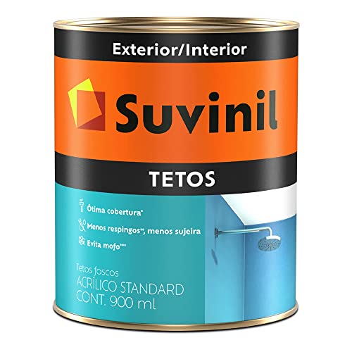 Tinta Acrílica Fosca para Teto 900ml Branco Neve - 51470724 - SUVINIL - Tinta Acrílica Fosca para Teto 900ml Branco Neve - 51470724 - SUVINIL