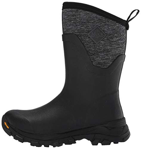 Muck Boot Women's Arctic Ice Mid Snow Boot, Black/Heather Jersey, 8 Regular Us #TOP7