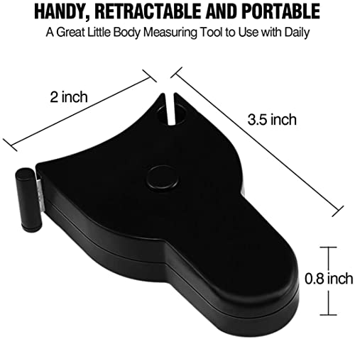 Automatic Telescopic Tape Measure, Body Measure Tape 60 Inch (150Cm), Self-Tightening Retractable Measuring Tape For Body Accurate Way To Track Weight Loss Muscle Gain By One Hand, 3 Piece #TOP5