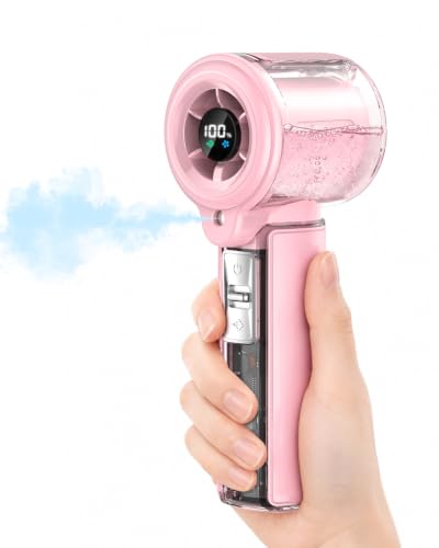 Image of Eopora Mini Mist Fan, Portable Rechargeable Hand Fan, 8-12H Runtime