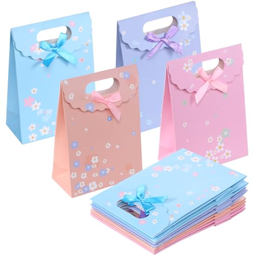 Aruicheng Gift Bags - 12 Pack Party Bags for Birthday Wedding Valentine Thanksgiving & Daily Use - 16x6x12 CM