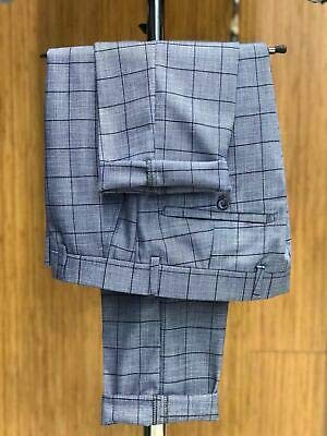 Men's Plaid Suits 3 Pieces One Button Slim Fit Tuxedos3