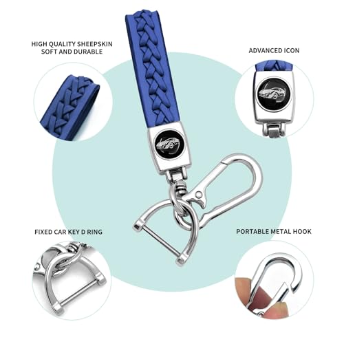 Image of Creativity For BMW X5 Key cover and Key chain accessories (Blue set)