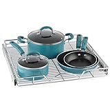 Organizador de armario extraíble – Resistente – Cajón deslizante de almacenamiento para armario de cocina – 55,34 cm de profundidad – Requiere al menos un marco de alambre de