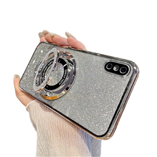 Coque iPhone Xs Max à paillettes idéale pour des appels vidéo mains libres