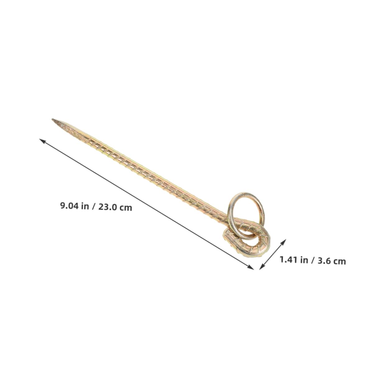 UPKOCH 5 Szt. Częściowy Solidnych Ground Stake Anchors z Wygiętym Oczkiem Trwałe Dog Anchors for Ground Heavy Duty Dog Stakes for Outside dla Bydła Owiec i Psów Podczas Kempingu i