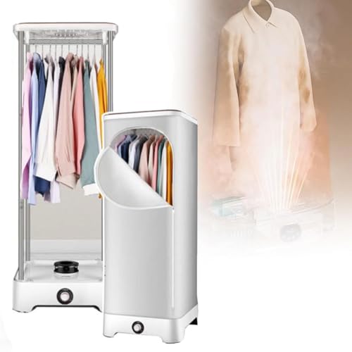 ZOLPINL Plancha de Vapor Vertical automática inalámbrica, con Temporizador automático, Elimina Arrugas rápidamente y Percha eléctrica Plegable para Ropa y Telas.