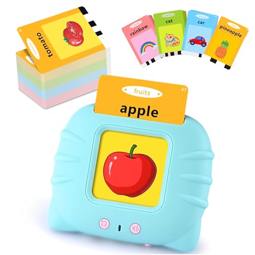 Image of Toddler Toys for 1 2 3 4 5 Years Old Boys Girls, Talking Flash Cards 224 Words, Montessori Sensory Toys for Autistic Children, Autism Learning Toys, Speech Therapy Toys
