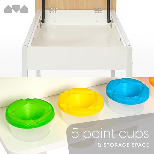 image for Milliard 2-in-1 Kids Art Table and Chair Set – Activity Table with S