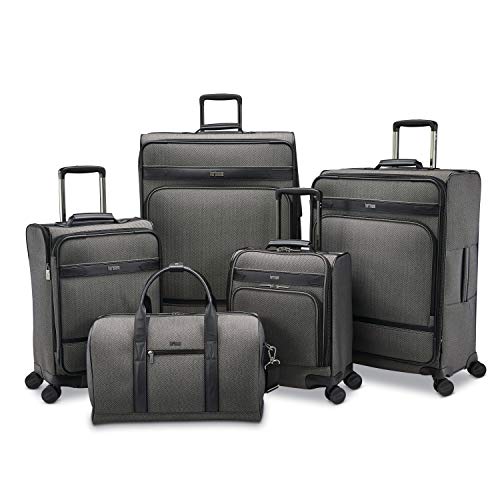 Hartmann Deluxe Weekend Duffel, Black Herringbone, One Size