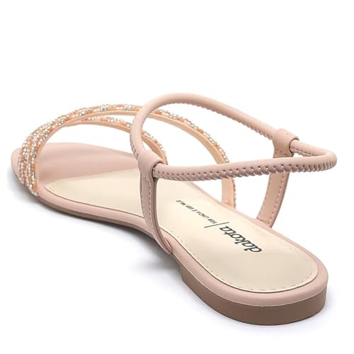 Rasteira Dakota Perola Rives Feminina - Rosa Claro - 38