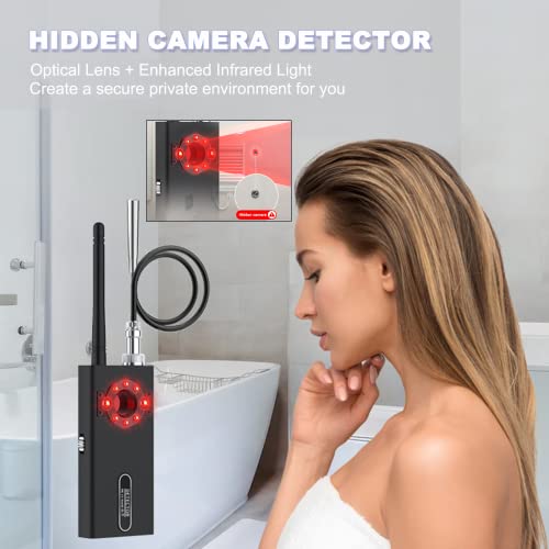 Gumozu Hidden Devices Detector, Pro Hidden Camera Detectors With Ai Auto Scan, Magnetic Gps Tracker/Bug Detectors Anti-Spy Detector, Listening Device Detector, Infrared Camera Finder, Led Display #TOP5