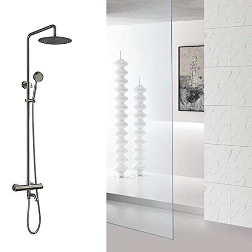 Système de douche thermostatique chromé pour transformer votre bain en spa à la maison
