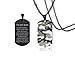 LiFashion LF Mens to My Son Necklace,Boys Stainless Steel Camoflauge Military Dog Tag Pendant Sentiment Motivational Tags Necklace Jewelry for Son from Dad Mom for Graduation Off-School Birthday Gift