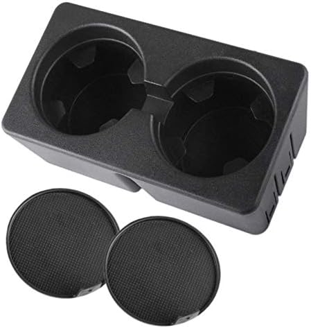 Gekufa 19154712 Cup Holder Compatible with 2007-2013 Chevy Silverado Avalanche GMC Sierra 2007-2014 Suburban Yukon Tahoe Escalade - Floor Mounted Front Center Console Dual Beverage Drink Insert