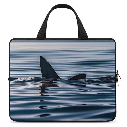 Housse ordinateur requin en néoprène premium pour tablette et PC portable