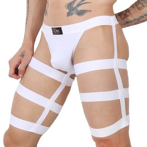 Evankin Men Sexy Thong Hollow Out Underwear G-String Jockstrap Leggings Big Pouch Lingerie