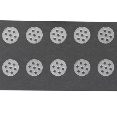 Image of 10 Pcs High Borosilicate Glass Screens Filters with Holes Honeycomb Holes Filter Screen 8mm Clear Glass Pipe Screens(7 Hole)