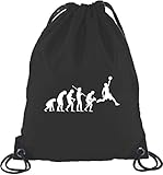  Shirtstreet24, EVOLUTION BASKETBALL, Sport NBA Turnbeutel Rucksack Sport Beutel, Größe: onesize,Schwarz