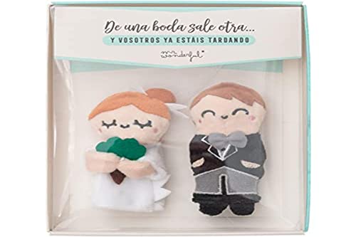 Mr. Wonderful WOA10416ES Marionetas de Novios para Regalar a los Siguientes en la Boda