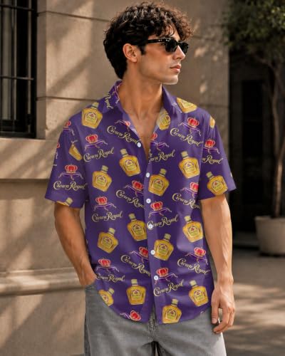 Image of 99TIMORO Funny Movie Mens Hawaiian Shirts Button Down Short Sleeve