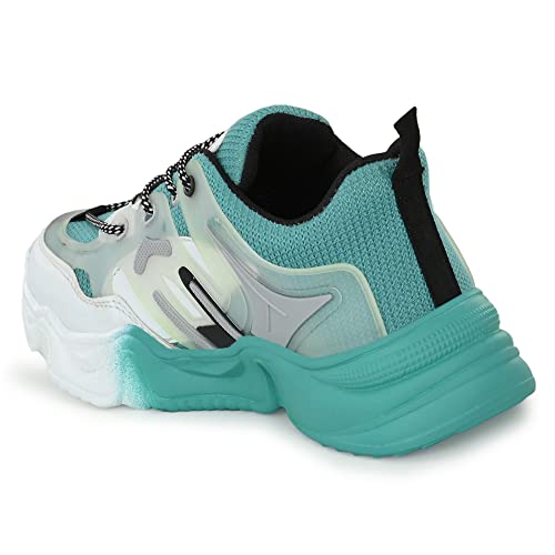 Image of ROWLANS Women's Synthetic Leather Comfortable /Running Lace-Ups Sports Shoes