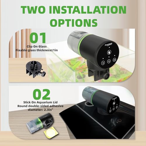 Image of FREESEA Automatic Fish Feeder for Aquarium: Vacation Food Dispenser with Timer for Betta Tank