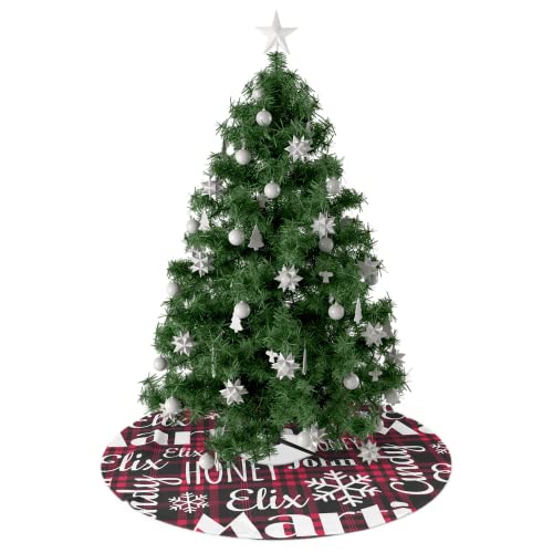 Personalized Christmas Tree Skirt For Family Holidays Customized Kids Names On Christmas Skirt For Grandma Grandpa Personalized Family Name Christmastide Decorations For Husband And Wife #TOP2