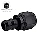 EVIL ENERGY 10AN Straight Push Lock Hose Fitting End Black