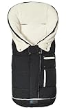 Altabebe AL2274C - 14 Winterfußsack, Klimaguard Linie, schwarz - whitewash