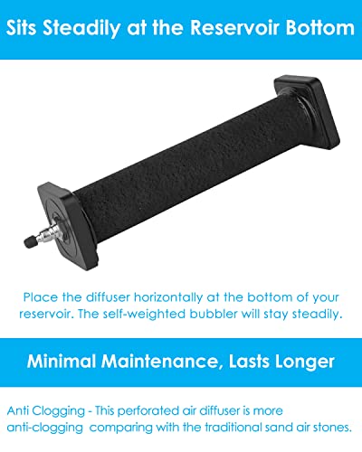 AquaMiracle AP-40 635GPH Linear Air Pump with 1-Pack Air Stone(8”x1.52”)