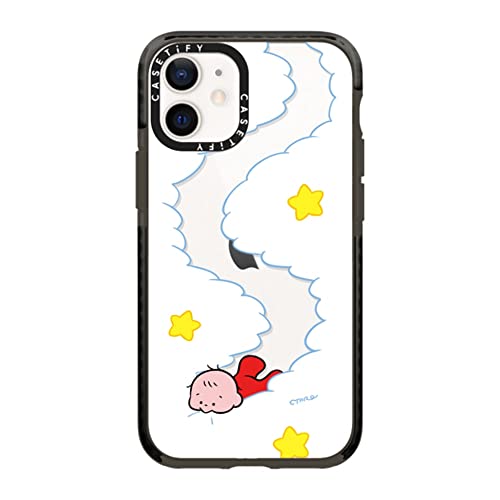 CASETiFY �C���p�N�g�P�[�X iPhone 12 Mini - Eat Your Clouds By Taro Oono - �N���A �u���b�N