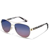 CARFIA Polarized Sunglasses for Women UV Protection Ultra-Lightweight Metal Frame Woman's Shades CA3216