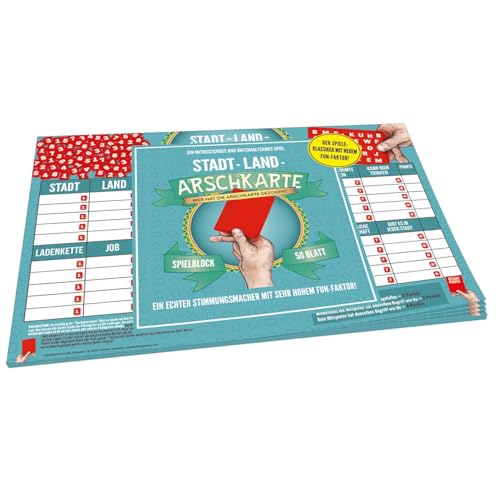 Kylskapspoesi AB Stadt-Land-Arschkarte Original Edition 32 cm x 0.7 cm x 22.6 cm