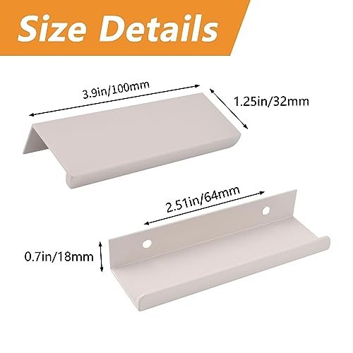 MOROBOR Finger Edge Pull, 8pcs Concealed Modern Style Drawer Handle - Image 2