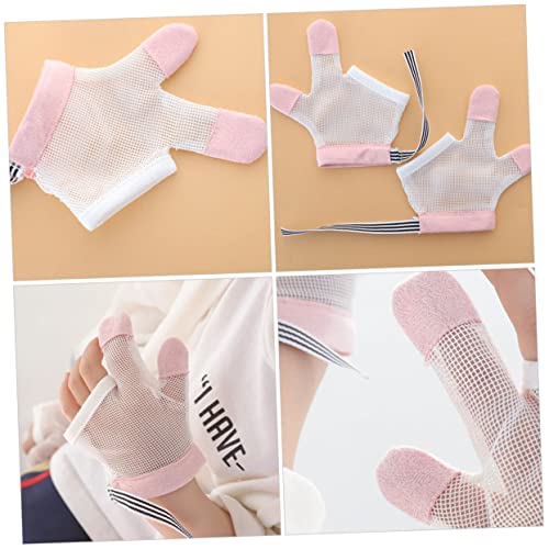 BESPORTBLE Hand Correction Device Stop Sucking Gloves for Boys and Girls Born Mittens Finger Sucking Guard Newborn Hand Compression Gloves3