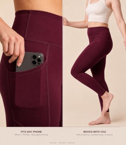 Image of Novelle Velune Buttery Soft Yoga Leggings Pockets 25 inch for Women