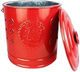 DEPILA Stainless Steel Burning Bucket, Garden Incinerator, Steel Fire Cage, with Liner, Burnable Gar