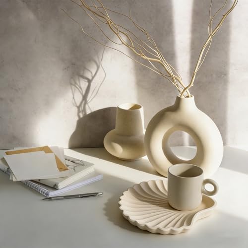 Bandeja decorativa de madera uxcell en forma de concha para centro de mesa de cafe 7