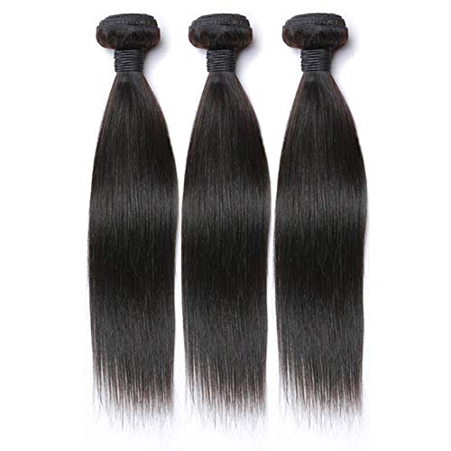 8A Brazilian Virgin Straight Hair 1 Bundle 20inch 70g Unprocessed Straight Human Hair Bundle Brazilian Straight Hair Bundle Natural Black Color