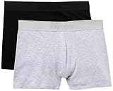 Lacoste Herren 5H3378 Boxershorts, Noir Argent Chine, XL (2er Pack)