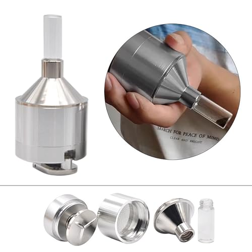 Metal Manual Spice Grinder with Glass Bottle, High-Quality Powder ...
