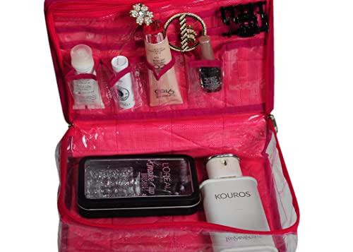 Image of Brocade Makeup and Jewellery Box /multipurpose Organizer Make Up Pouch Jewellery Cosmetic Organizer Necklace Pouches Traveling Kit for Women's