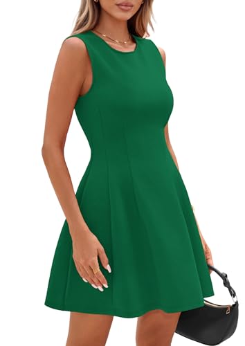 Image of PRETTYGARDEN Summer Dresses for Women 2026 Elegant Classy Spring A Line Business Casual Work Graduation Cocktail Short Dress