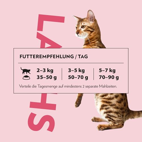 PrimaCat - Trockenfutter für ausgewachsene Hauskatzen, Geschmacksrichtung Lachs, 400 g
