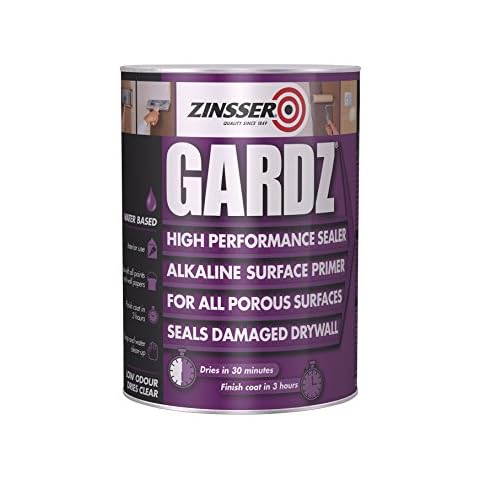 Zinsser ZINGS1L GS1L Gardz Sealer Primer 1 Litre, 1L, Clear Cover