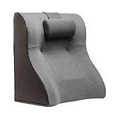 ❷Mousse à mémoire de forme douce ---> La cale d'oreiller de couchage est construite avec de la mousse à mémoire de forme haute densité, la cale de lit est douce, sûre et confortable, ni trop douce ni trop dure, confortable et offrant un bon soutien, même après une utilisation prolongée, ne s'effondrera pas ou déformation