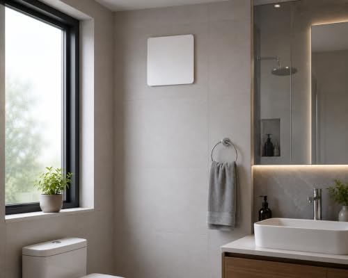 Image of 6 Inch White Exhaust Fan for Bathroom, Kitchen & Office | 150mm Adjust Fan