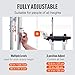 VEVOR 36''-50'' Adjustable Aluminum Drywall Tool Stilts, Durable Non-Slip Work Stilts with Protective Knee Pads, for Sheetrock Painting, Taping, Walking, Silver